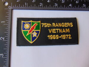 75th Ranger Vietnam Patch 1969-1972