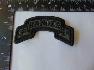 3rd Ranger Battalion Tab Patch OD