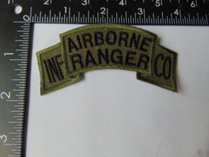 Airborne Ranger Infantry Company OD Tab Patch