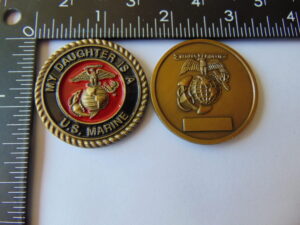 My Daughter is a Marine Challenge Coin