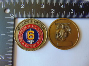 6th Marine Division Challenge Coin