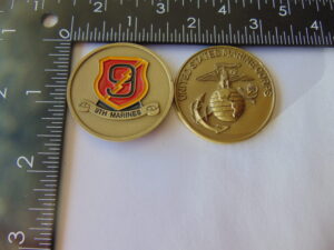 USMC Marine CORPS 9th Marine Regiment Challenge Coin