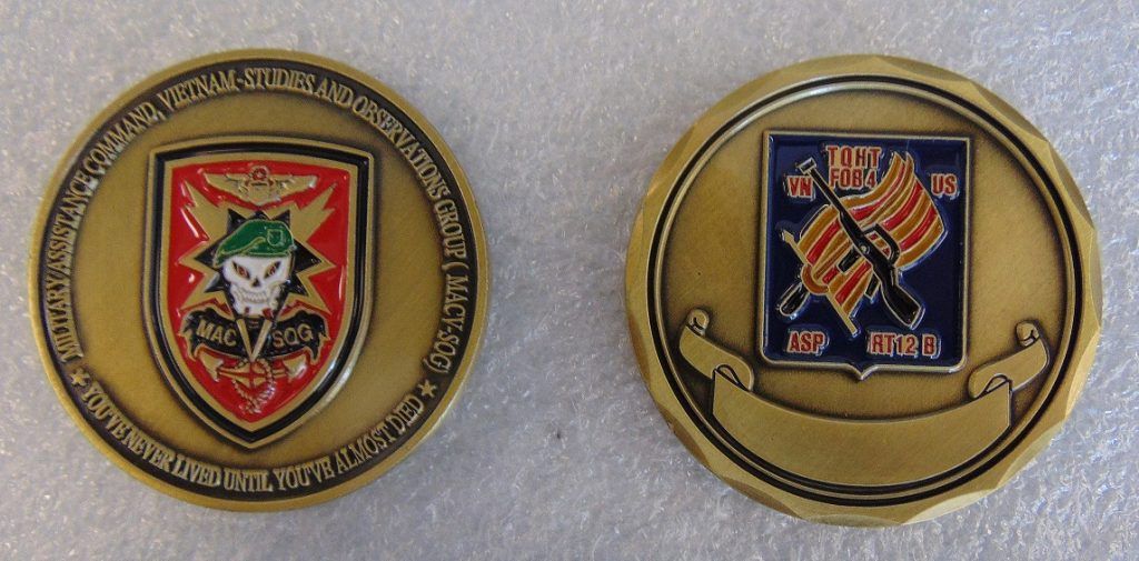 MACVSOG SOG RT ASP Challenge Coin Special Forces Vietnam