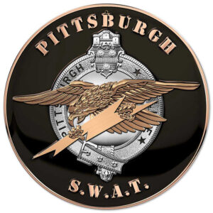 PITTSBURGH Police Department SWAT All Metal Sign 14 x 14"