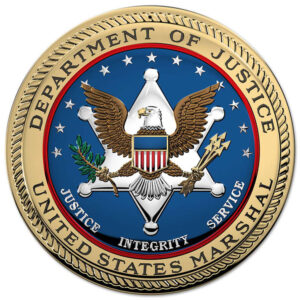 US MARSHALS SERVICE SEAL All Metal Sign 14 x 14"