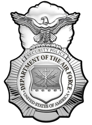 USAF SECURITY POLICE All Metal Sign No Number 11 x 16"