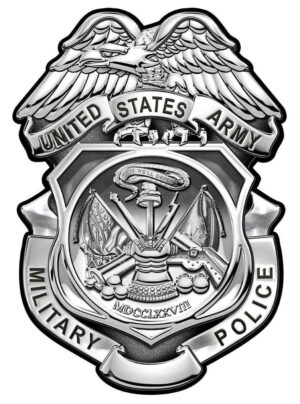 US ARMY MILITARY POLICE All Metal Sign No Number 12 x 16"