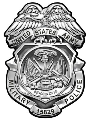 US ARMY MILITARY POLICE - Personalized All Metal Sign 12 X 16"