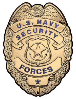 US NAVY SECURITY FORCES ALL METAL SIGN 12 x 16"
