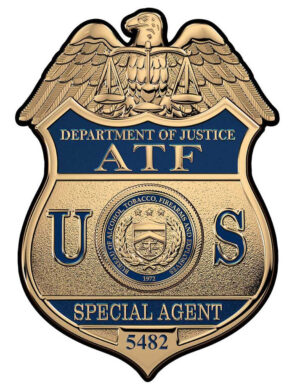 ATF SPECIAL AGENT BADGE - Personalized