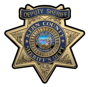 KERN COUNTY SHERIFFS DEPARTMENT (Deputy Sheriff) BADGE NO NUMBER All Metal Sign 15 x 15