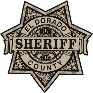 California EL DORADO COUNTY SHERIFF BADGE Metal Sign. Old School 15 x 15"