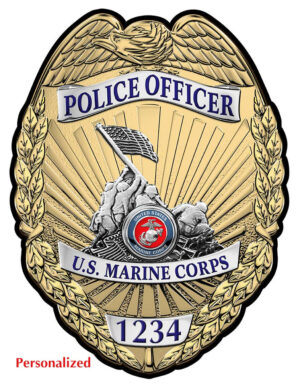 USMC MILITARY POLICE OFFICER - Personalized All Metal sign 12 x 15"